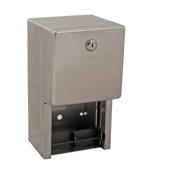 Dispenser, Tissue , 2 Roll, S/S